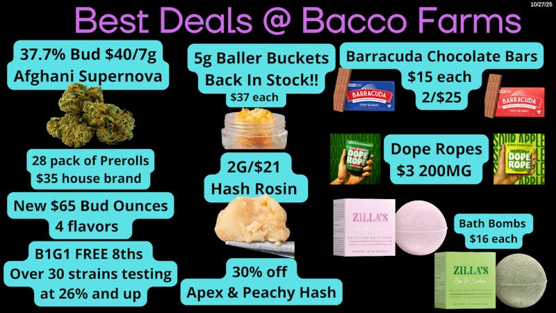 Bacco Farms Week of 10-24-25