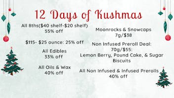 Bacco Farms 12 Dayz of Kushmas