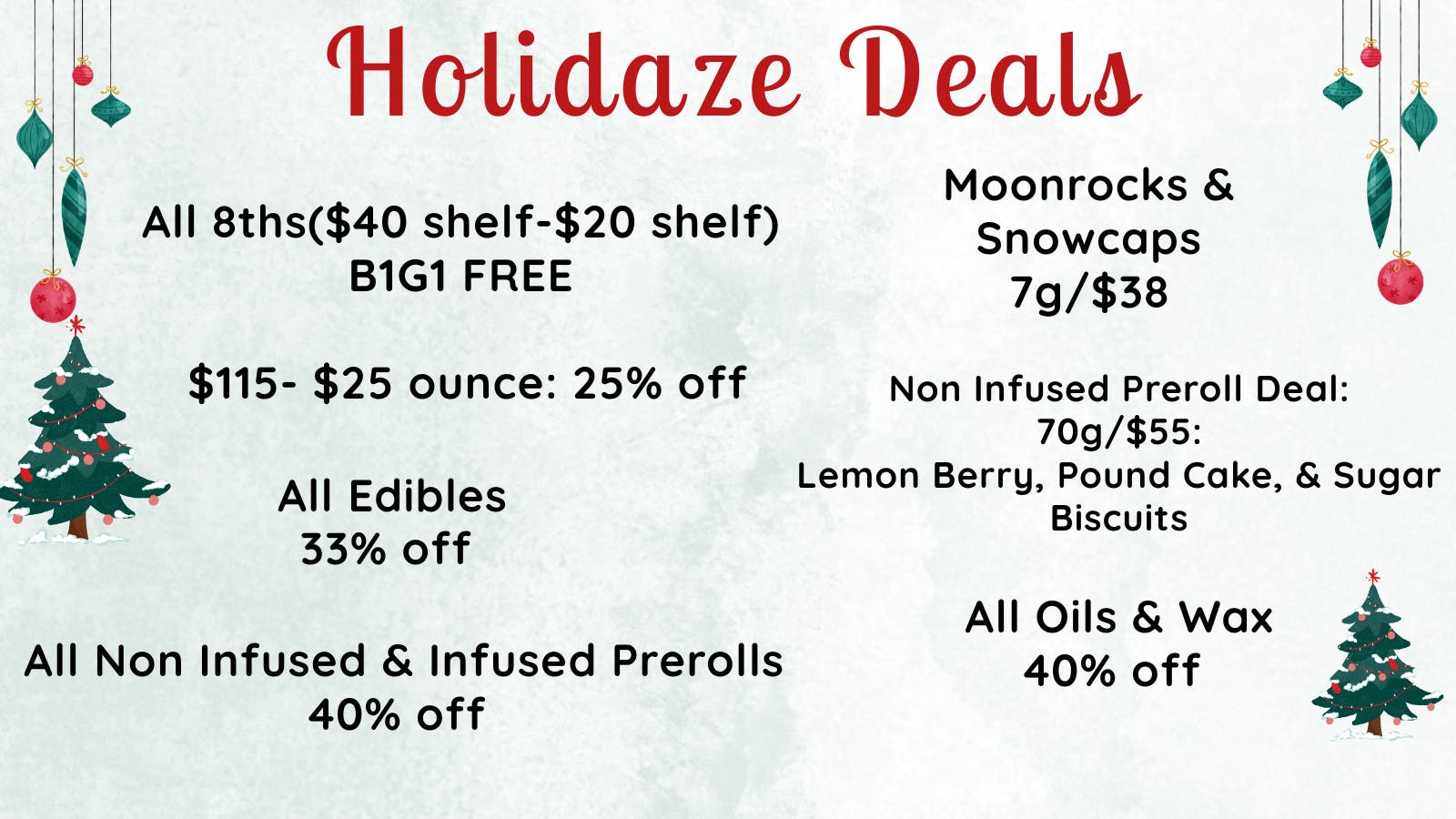 Bacco Farms Delivery Happy Holidaze!