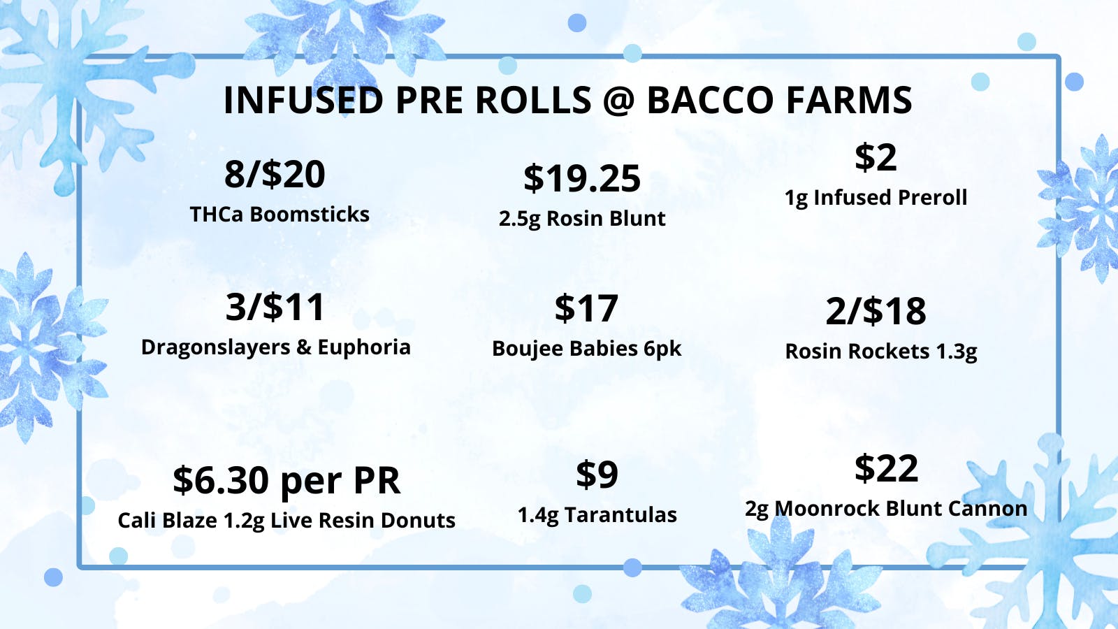 Bacco Farms Delivery Deals at Bacco Farms 1/7/26 - 1/11/26