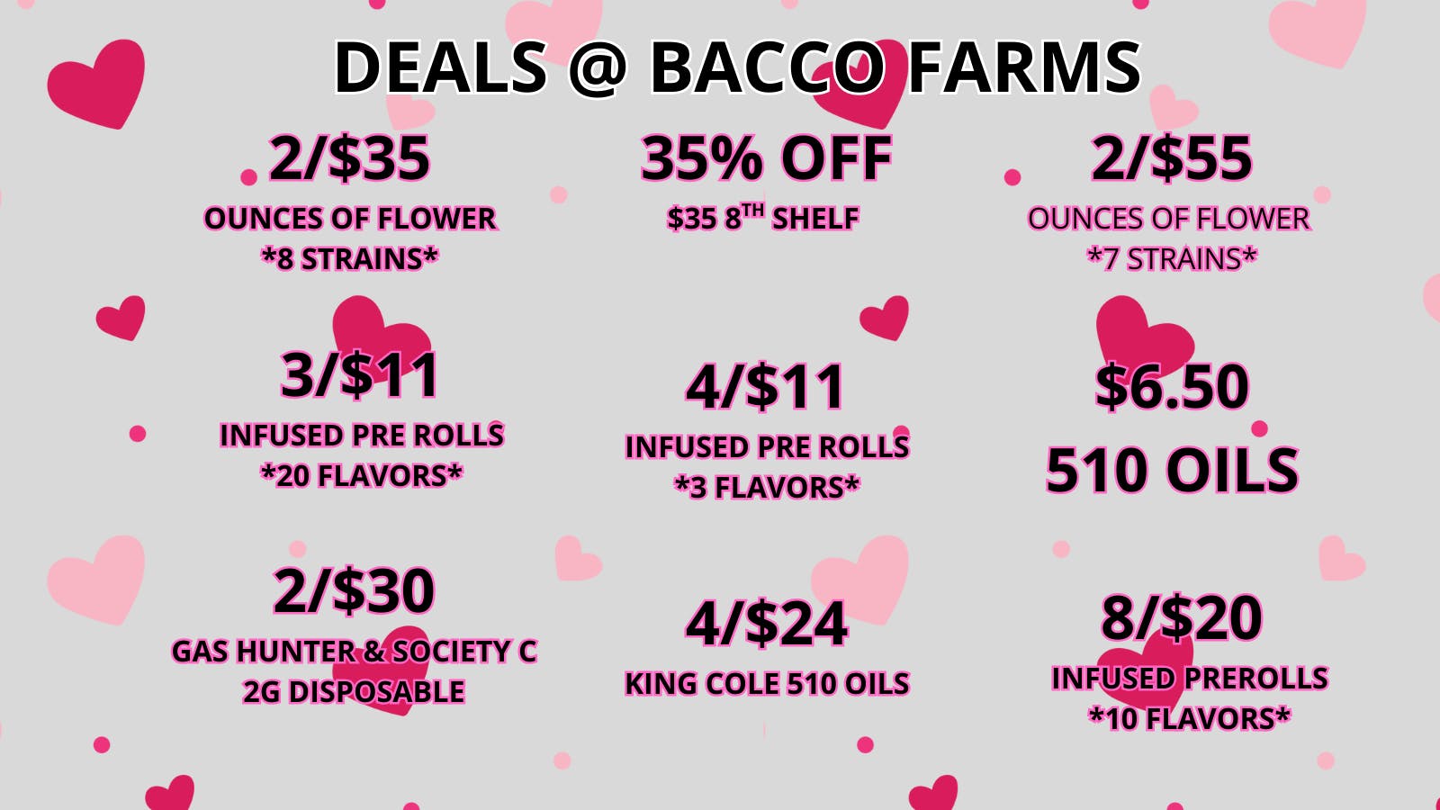 Bacco Farms Delivery Deals For Bacco Farms: Something for everyone