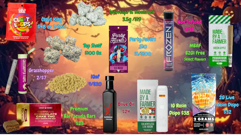 Bacco Farms Delivery Spooky Good Deals
