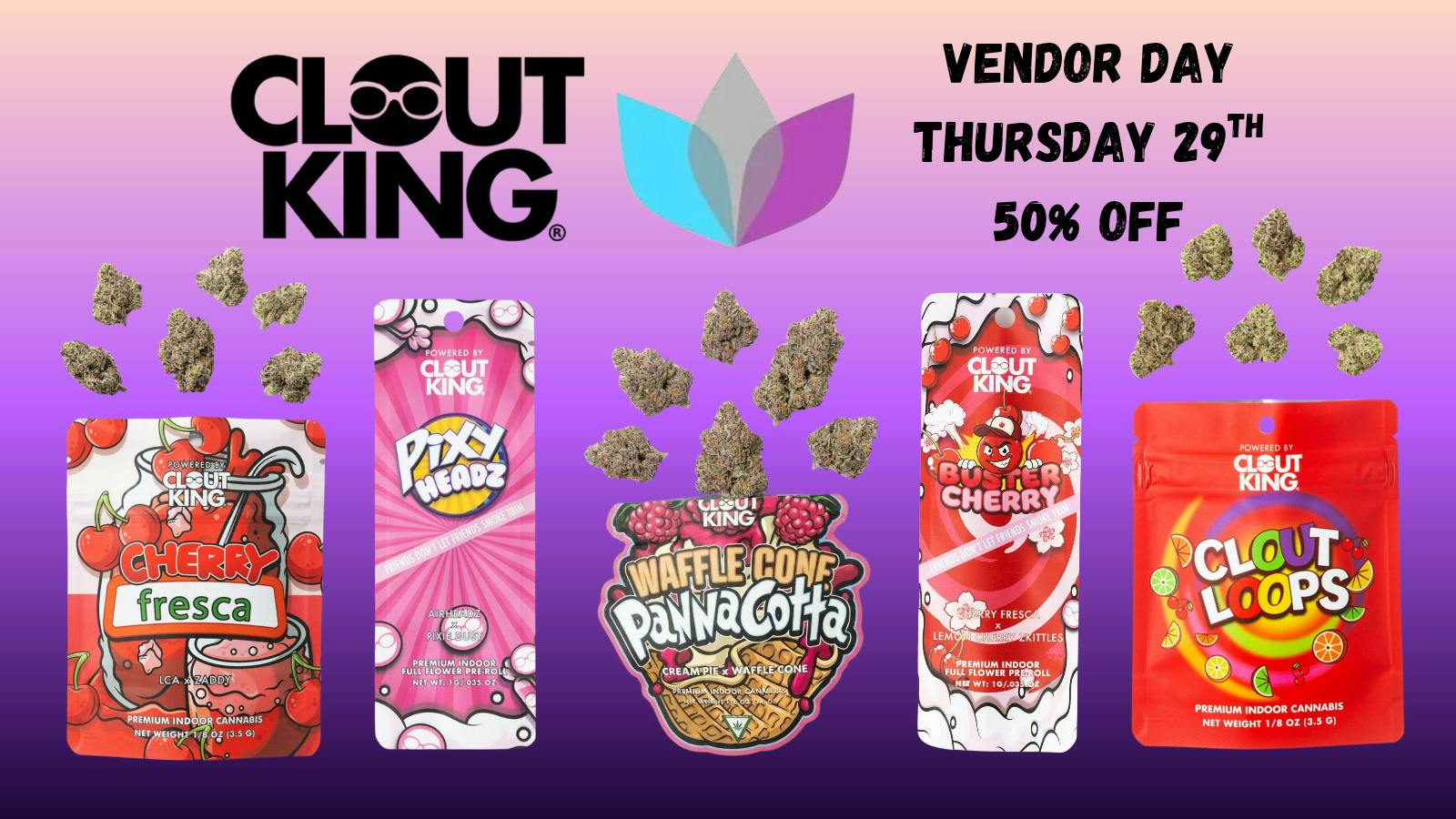 Bacco Farms Clout King Vendor Day October 29th