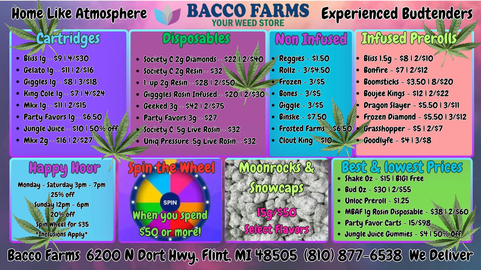 Bacco Farms Delivery Bacco Farms Daily Deals