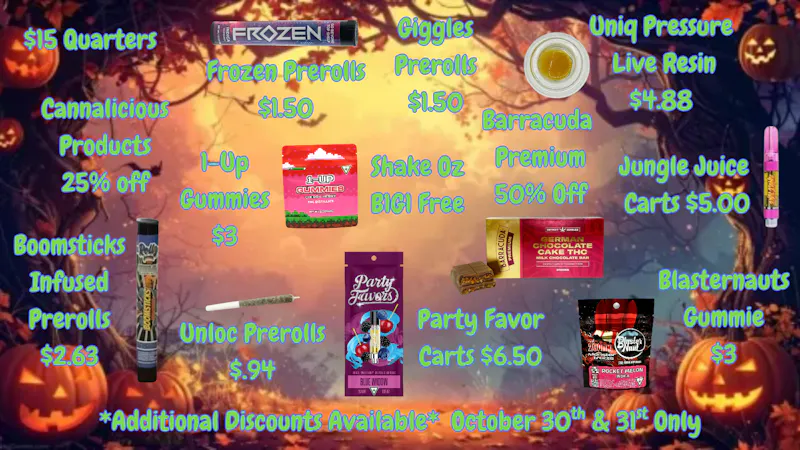 Bacco Farms Delivery Halloween Deals