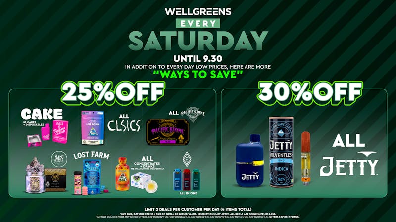 Wellgreens - City Heights / Normal Heights - Marijuana Weed Dispensary Every Saturday until 09/30
