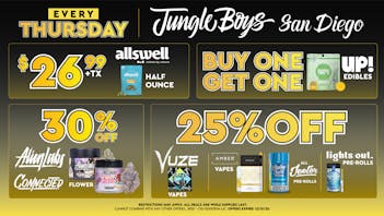 Jungle Boys San Diego Every Thursday until 12/31