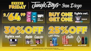 Jungle Boys San Diego Every Friday until 12/31