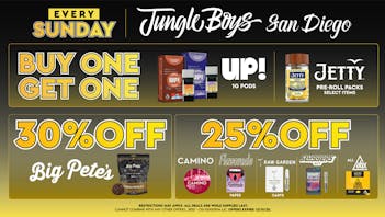 Jungle Boys San Diego Every Sunday until 12/31