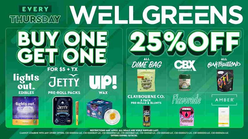 Wellgreens - City Heights / Normal Heights - Marijuana Weed Dispensary Every Thursday until 12/31