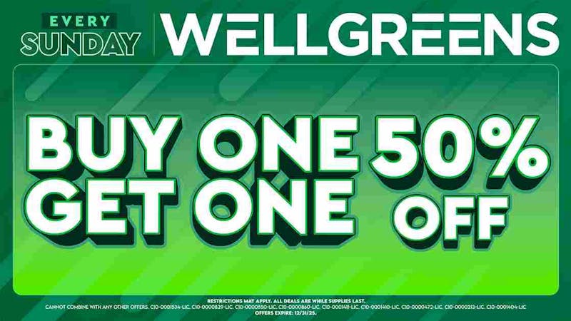 Wellgreens - Vista - Marijuana Weed Dispensary Every Sunday until 12/31