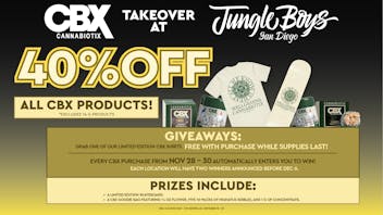 Jungle Boys San Diego CBX Takeover Until 11/30