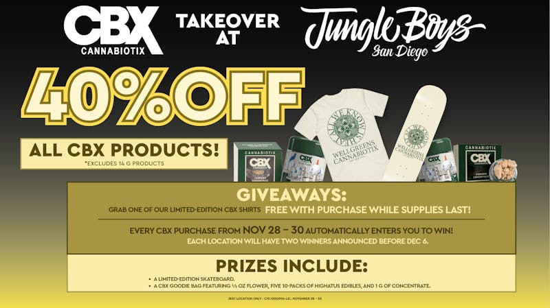 Jungle Boys San Diego CBX Takeover Until 11/30