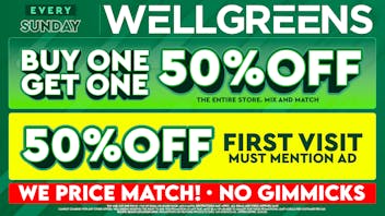 Wellgreens - Pacific Beach - Marijuana Weed Dispensary Every Sunday until 12/31