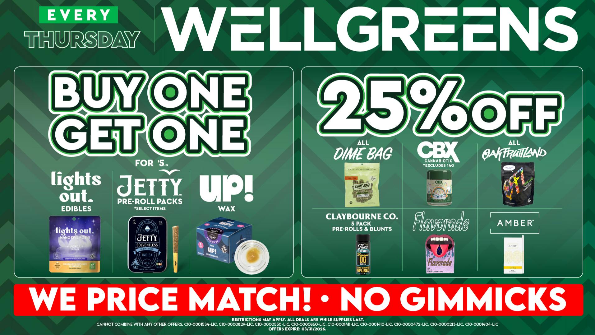 Wellgreens - Kearny Mesa - Marijuana Weed Dispensary Every Thursday until 03/31