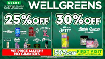 Wellgreens - Encinitas - Marijuana Weed Dispensary Every Saturday until 03/31
