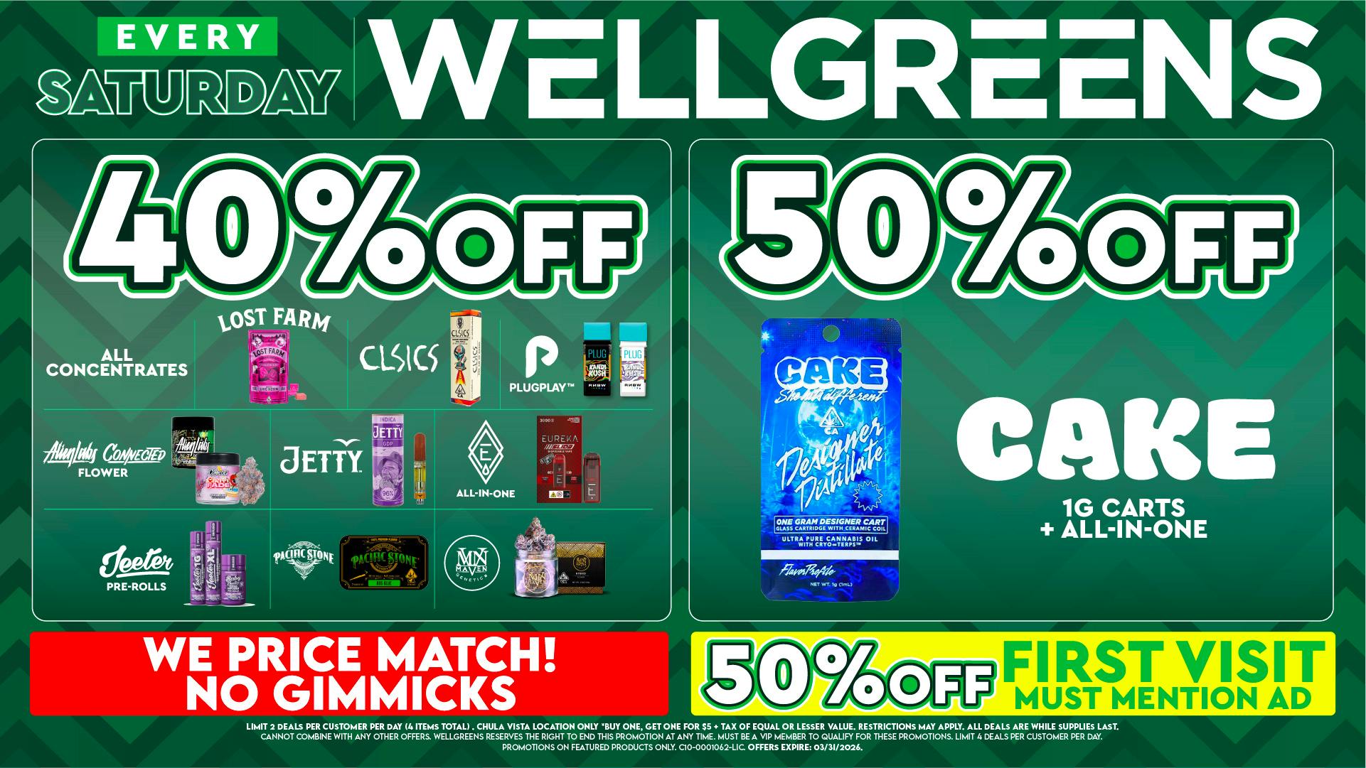 Wellgreens - Chula Vista - Marijuana Weed Dispensary Every Saturday until 03/31