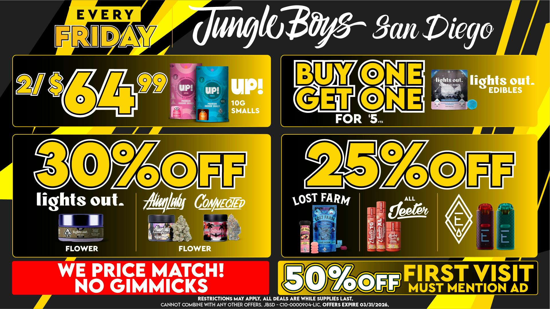 Jungle Boys San Diego Every Friday until 03/31