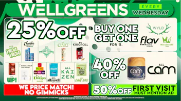 Wellgreens - City Heights / Normal Heights - Marijuana Weed Dispensary Every Wednesday until 6/30