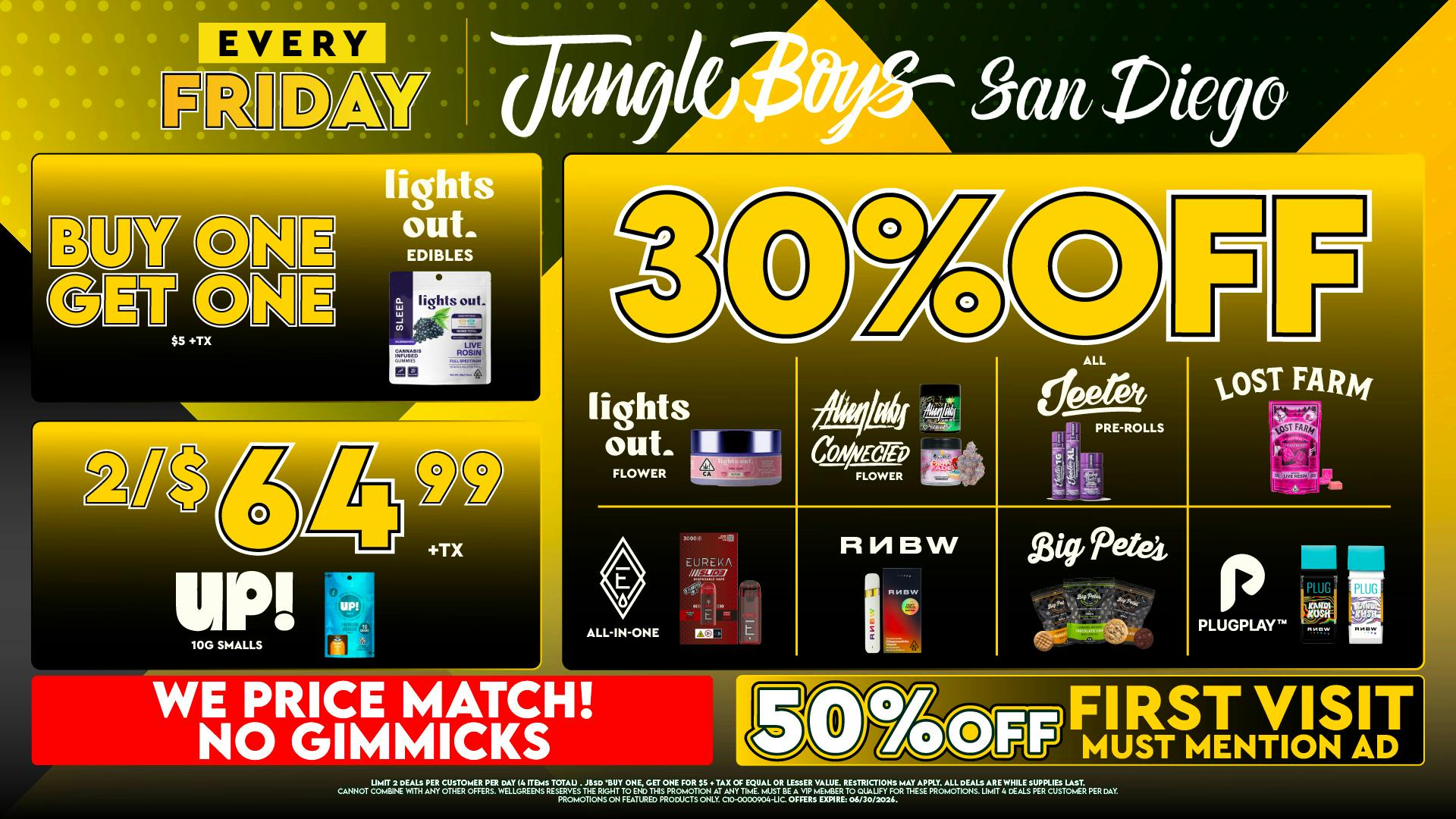 Jungle Boys San Diego Every Friday Until 6/30