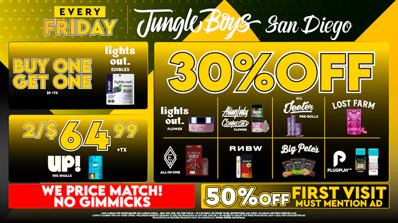 Jungle Boys San Diego Every Friday Until 6/30