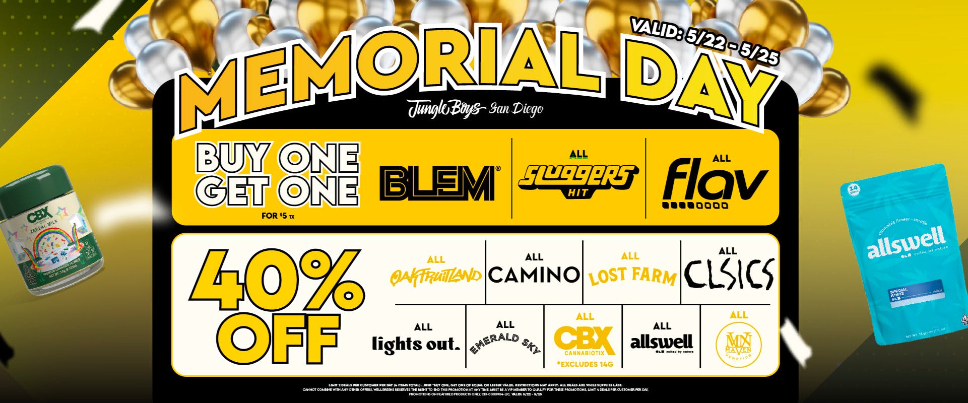 Jungle Boys San Diego Memorial Day Weekend Deals