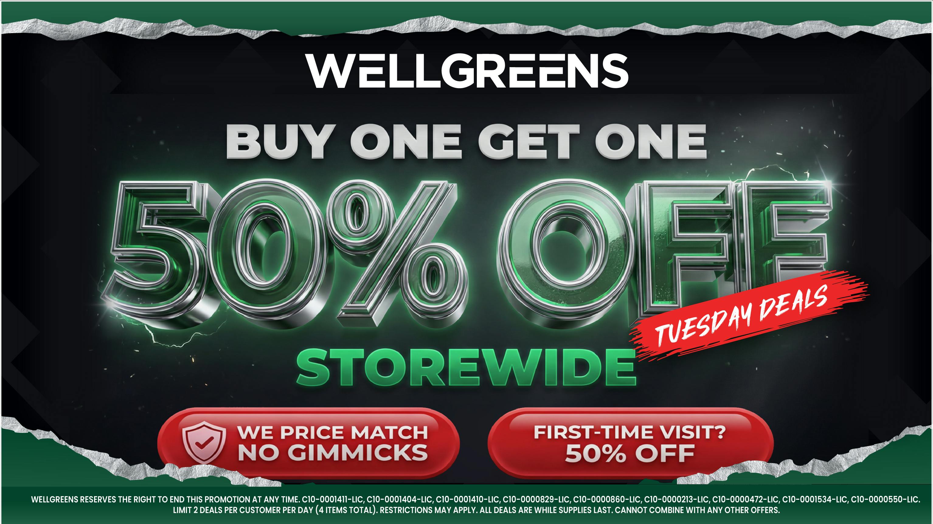 Wellgreens - Mission Valley - Marijuana Weed Dispensary Every Tuesday Until 9/30