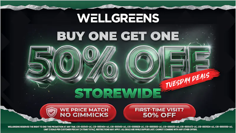 Wellgreens - Mission Valley - Marijuana Weed Dispensary Every Tuesday Until 9/30