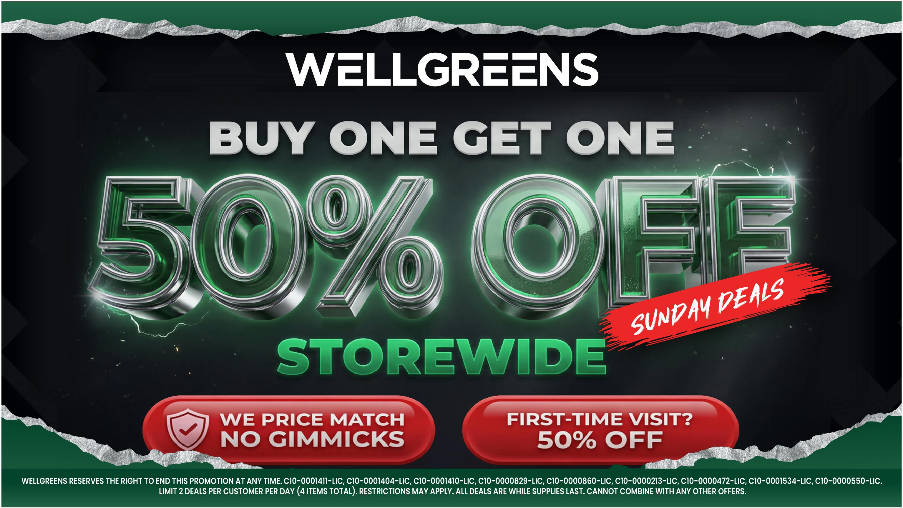 Wellgreens - Vista - Marijuana Weed Dispensary Every Sunday Until 9/30