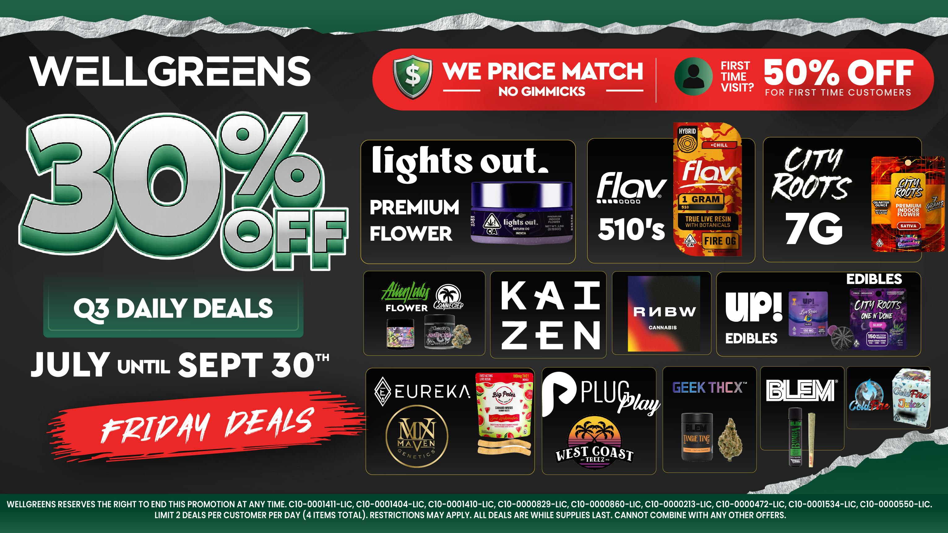 Wellgreens - University Ave- Marijuana Weed Dispensary Every Friday Until 9/30