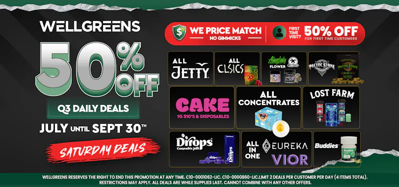Wellgreens - Chula Vista - Marijuana Weed Dispensary Every Saturday Until 9/30