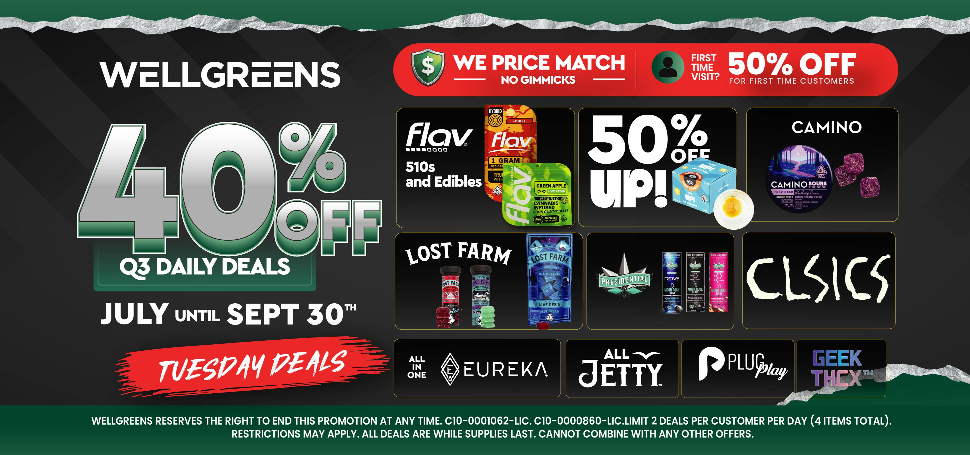 Wellgreens - Chula Vista - Marijuana Weed Dispensary Every Tuesday Until 9/30