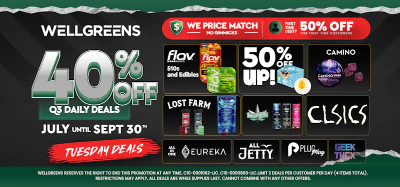 Wellgreens - Lemon Grove - Marijuana Weed Dispensary Every Tuesday Until 9/30