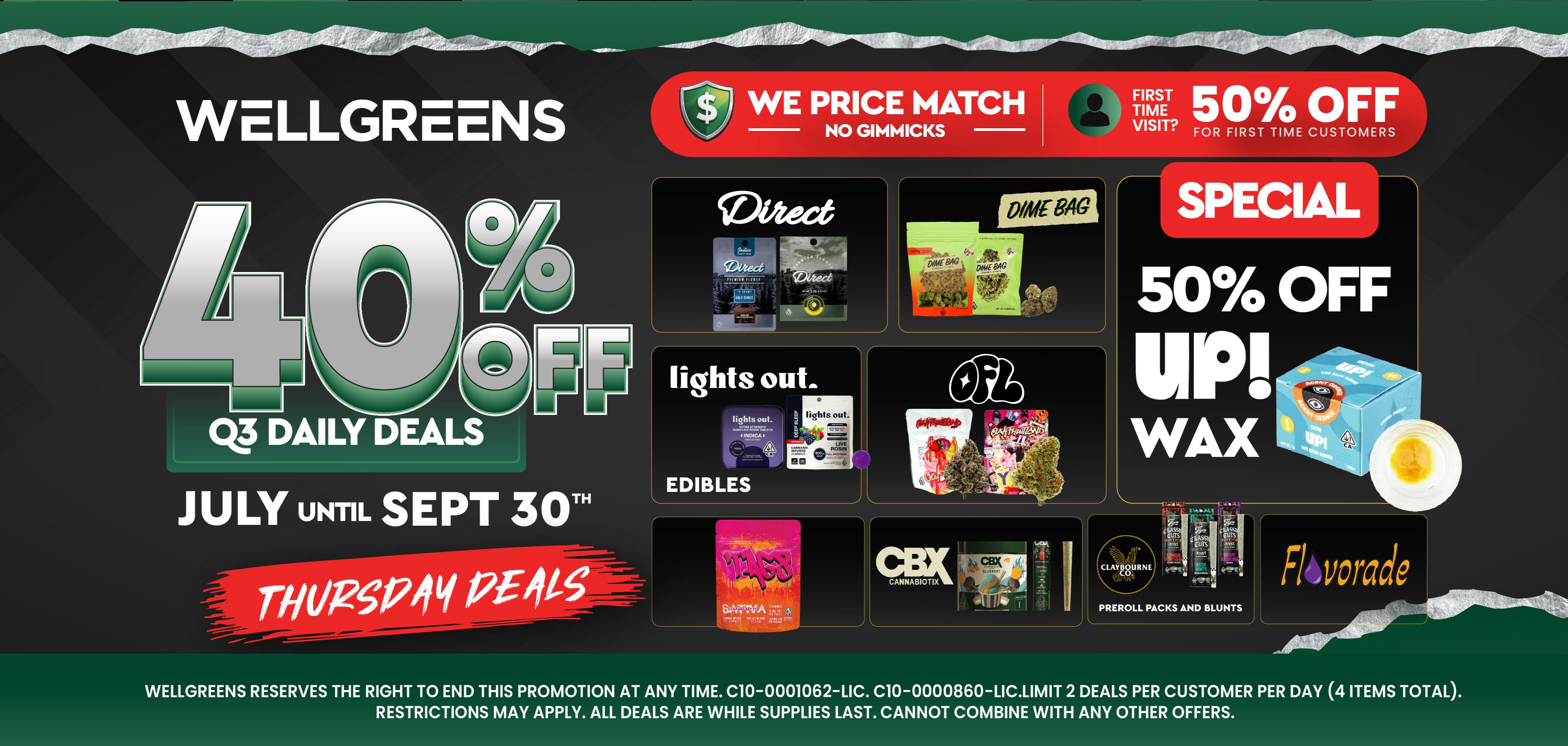 Wellgreens - Chula Vista - Marijuana Weed Dispensary Every Thursday Until 9/30