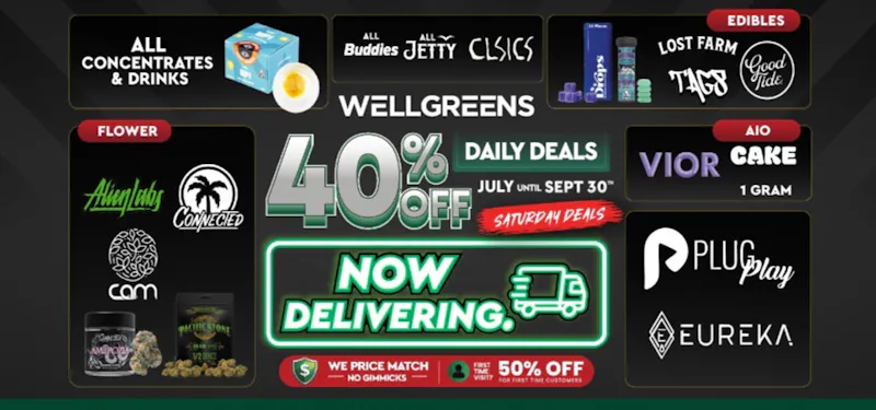 Wellgreens - La Mesa - Marijuana Weed Dispensary Every Saturday Until 9/30