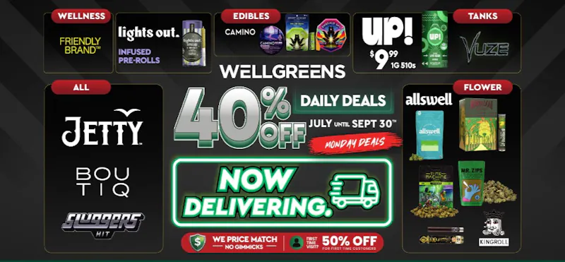 Wellgreens - Encinitas - Marijuana Weed Dispensary Every Monday Until 9/30