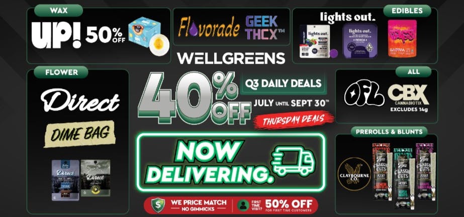 Wellgreens - Lemon Grove - Marijuana Weed Dispensary Every Thursday Until 9/30