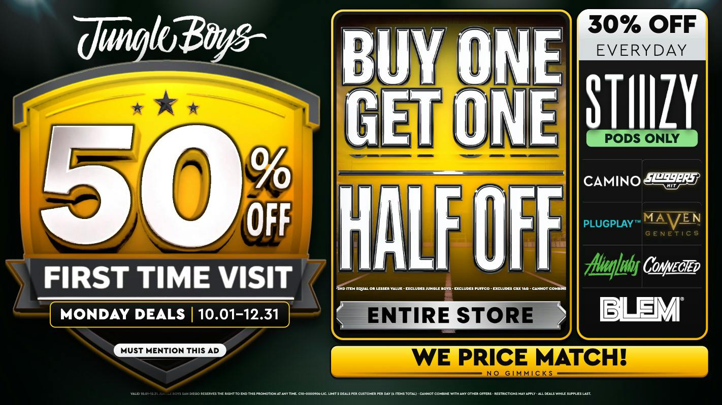 Jungle Boys San Diego Every Monday Until 12/31