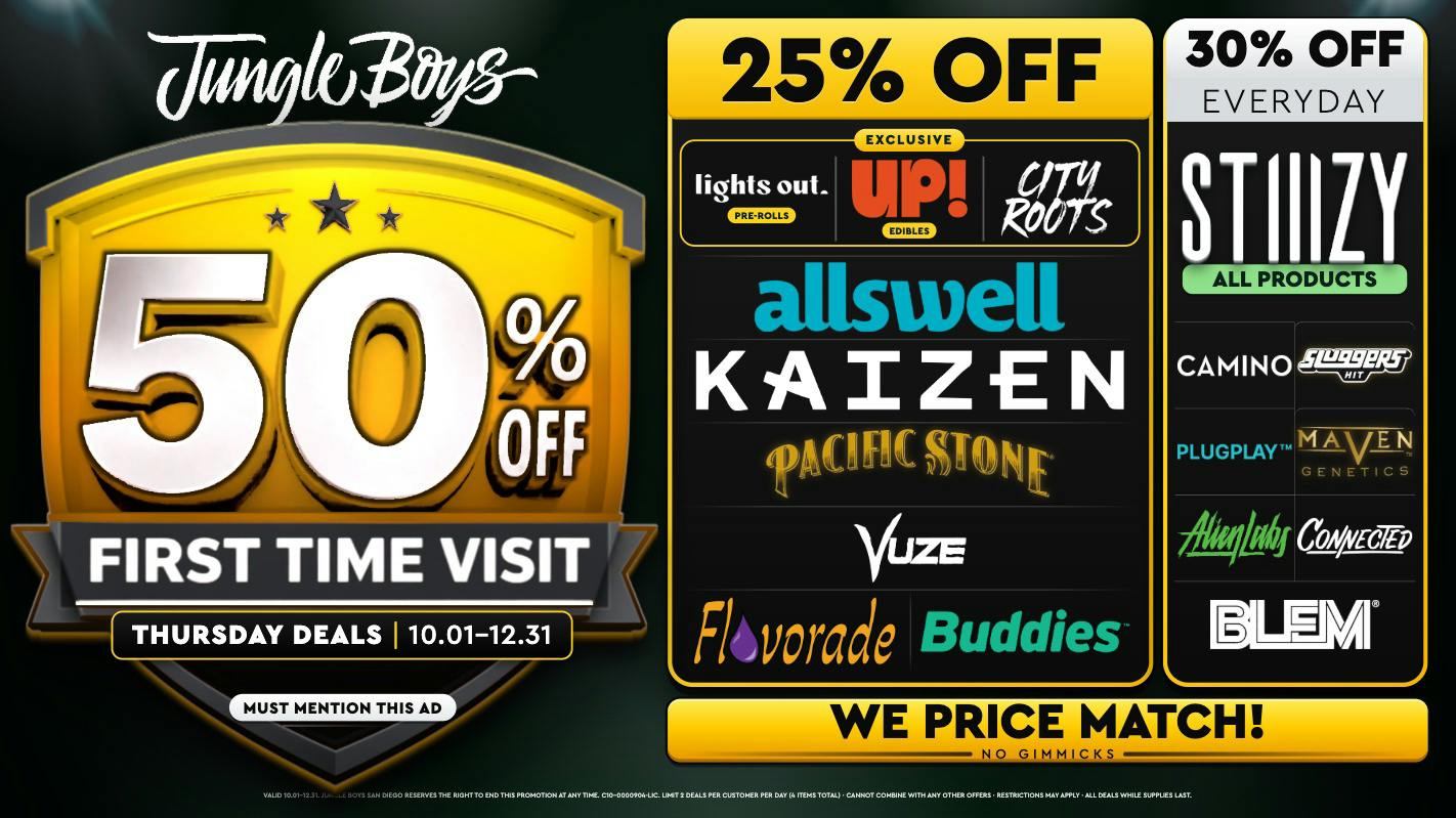 Jungle Boys San Diego Every Thursday Until 12/31