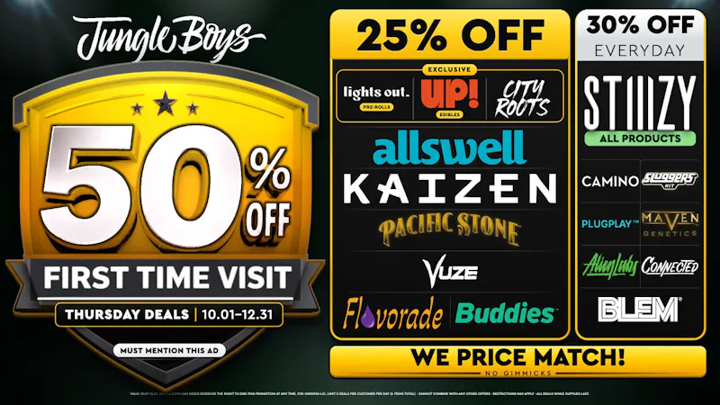 Jungle Boys San Diego Every Thursday Until 12/31