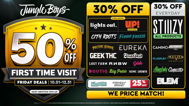 Jungle Boys San Diego Every Friday Until 12/31