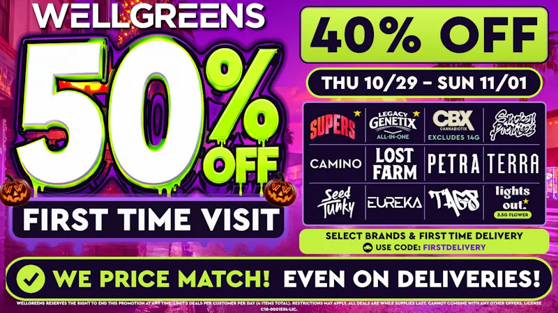Wellgreens - Encinitas - Marijuana Weed Dispensary 50% OFF First Visit + 40% OFF Top Brands!