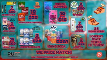 PUFF Monroe - RECREATIONAL 21+ NOW OPEN! 🔥 PUFF PICKS 🔥
