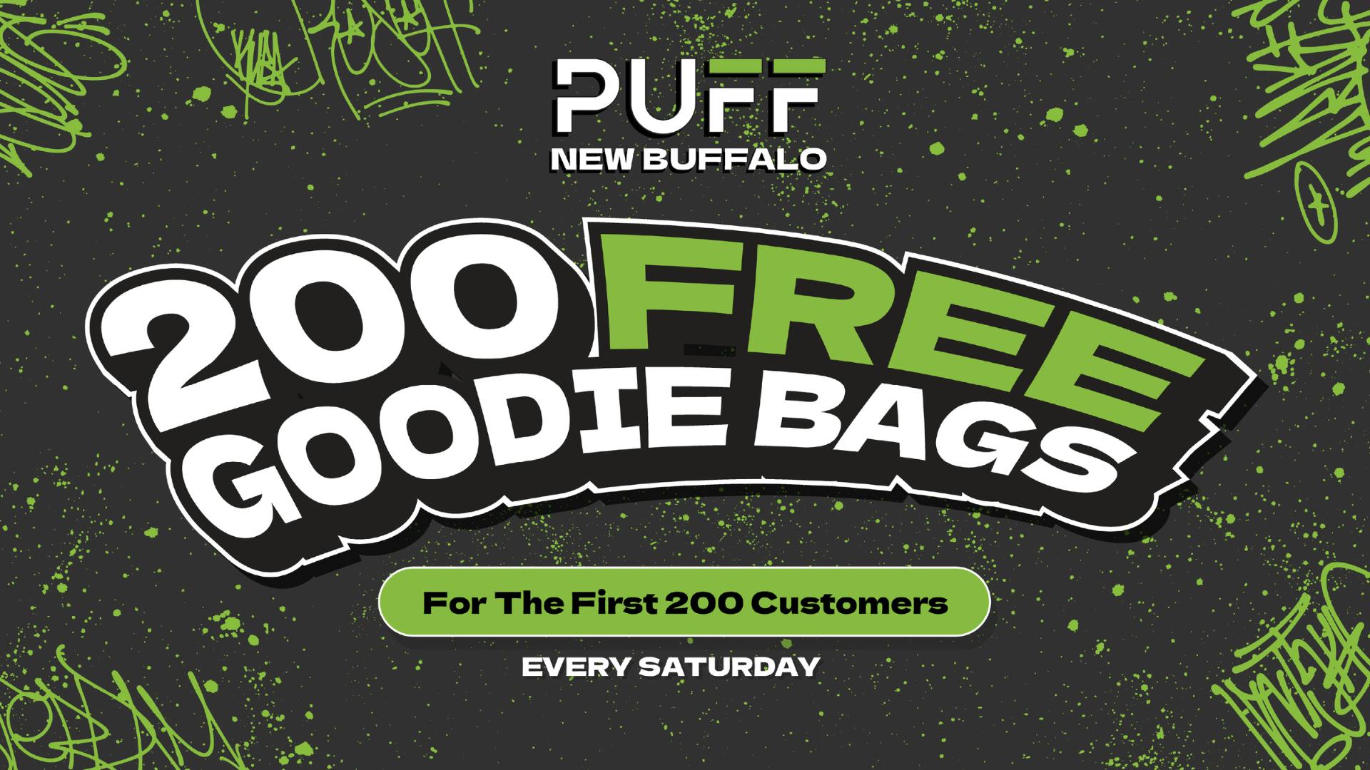 PUFF New Buffalo - RECREATION 21+ -NOW OPEN! EVERY SATURDAY GOODIE BAGS FOR 1ST 200 CUSTOMERS!