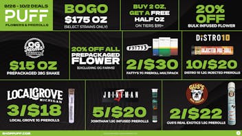 PUFF Madison Heights - Recreational 21+ 🌻WEEKLY DEALS🌻