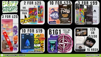 PUFF Madison Heights - Recreational 21+ 😊NEW DAY, NEW DEALS😊
