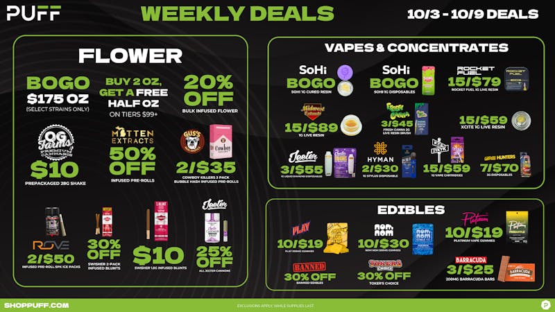 PUFF Hamtramck - RECREATIONAL 21+ Puff Hottest Deals in the City🔥10/3-10/9