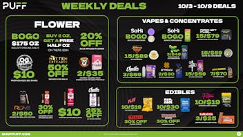 PUFF Center Line - OPEN NOW 💀🐈‍⬛🕸️🎃🦇 👻Scary Good Savings 👻🦇🎃🕸️🐈‍⬛💀