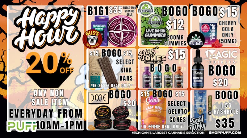 PUFF Madison Heights - Recreational 21+ 👻🍂SPOOKY GOOD SAVINGS🍂👻