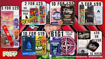 PUFF Madison Heights - Recreational 21+ 😊NEW DAY, NEW DEALS😊